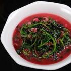 炒红苋菜